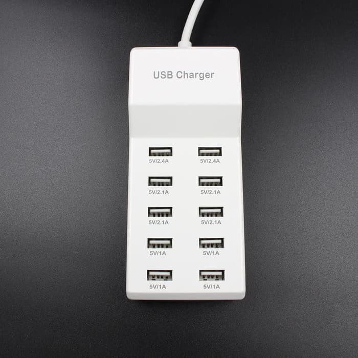 Charger 10 USB Ports multiports Charger samsung xiaomi apple 2.4a 2.1a