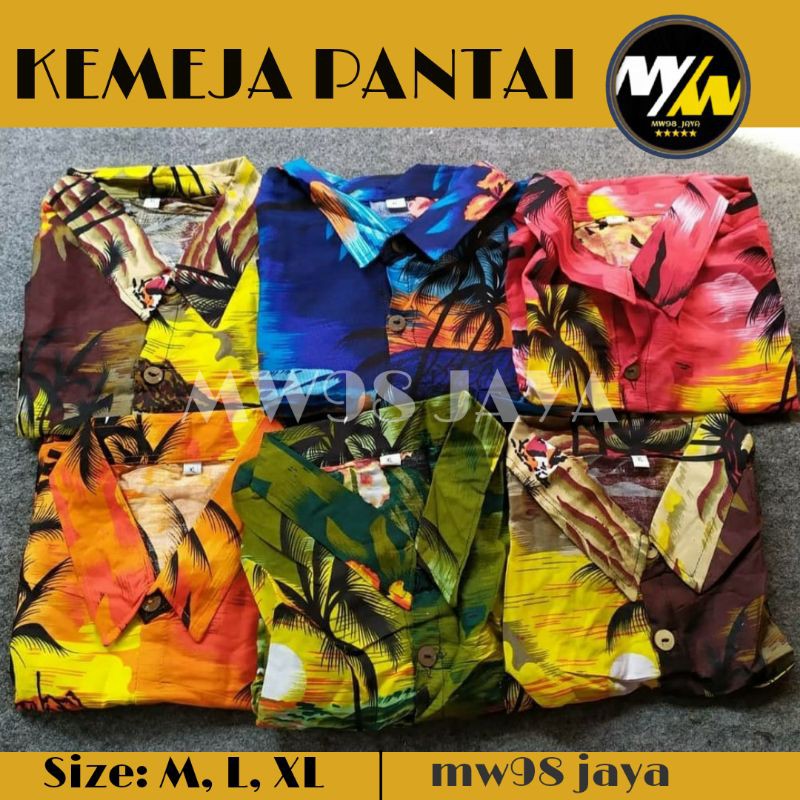 KEMEJA PANTAI/KEMEJA BALI/KEMEJA DEWASA/KEMEJA PANTAI PRIA&WANITA