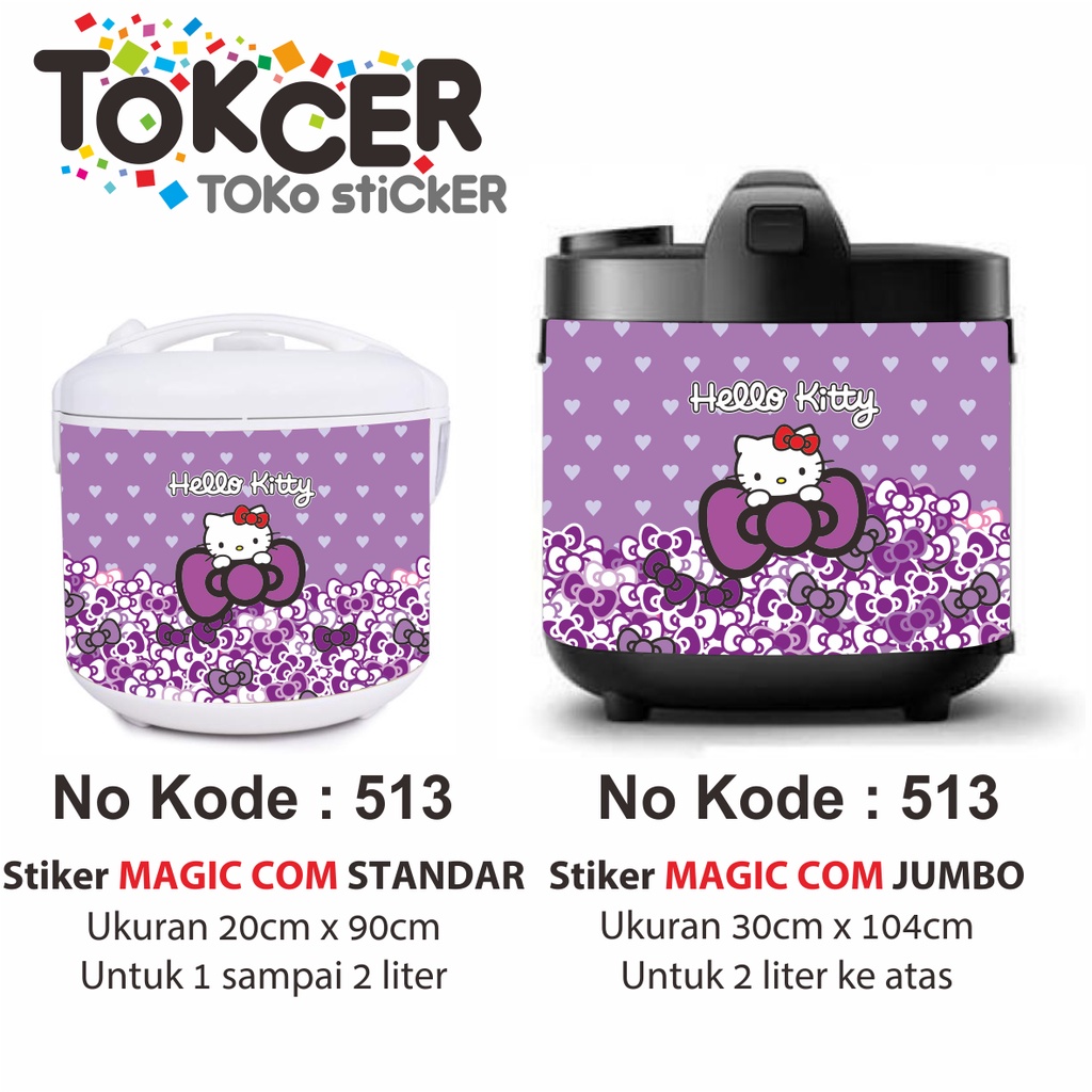 Stiker MAGIC COM / Rice Cooker Motif HELLO KITTY