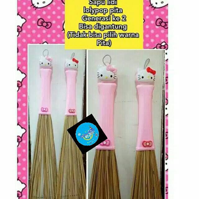 Sapu lidi hello kitty