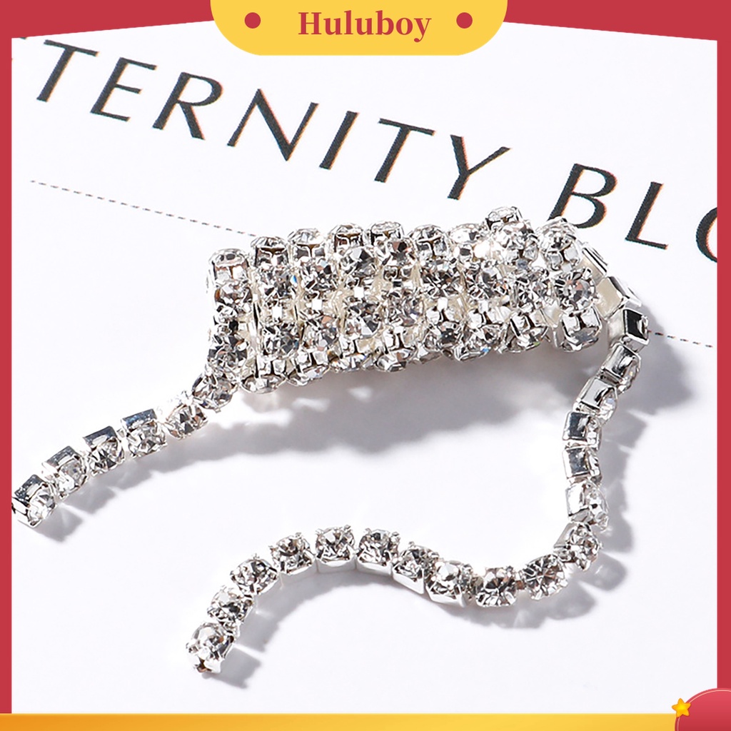 Huluboy Huluboy♡ 3 Pcs / Set Rantai Kuku 3D Bahan Logam Untuk Dekorasi Wanita