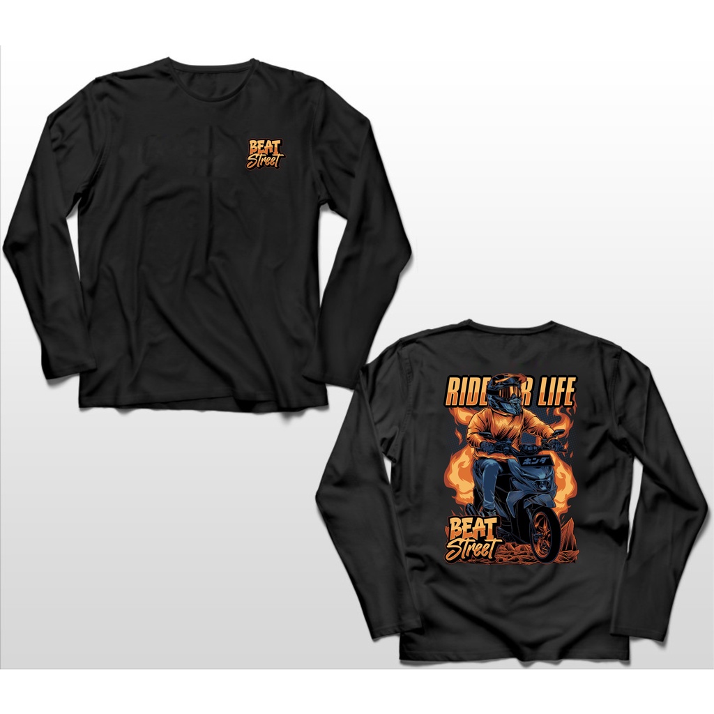 KAOS LENGAN PANJANG HONDA BEAT STREET RIDER BIG SIZE JUMBO