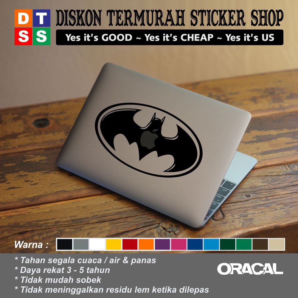 Sticker Aksesoris Laptop Apple Macbook Batman 10