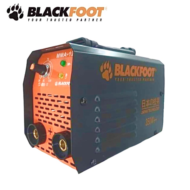 Blackfoot Mesin Las Inverter MMA 120 350 Watt / Trafo Las Inverter 350 Watt IGBT 20 A Hitam