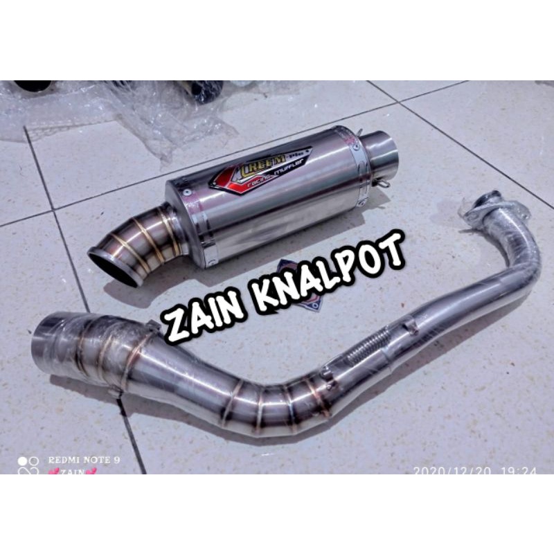 KNALPOT AEROX 155 KNALPOT RACING AEROX 155 YAMAHA AEROX MERK KNALPOT CREAMPIE KRIMPI