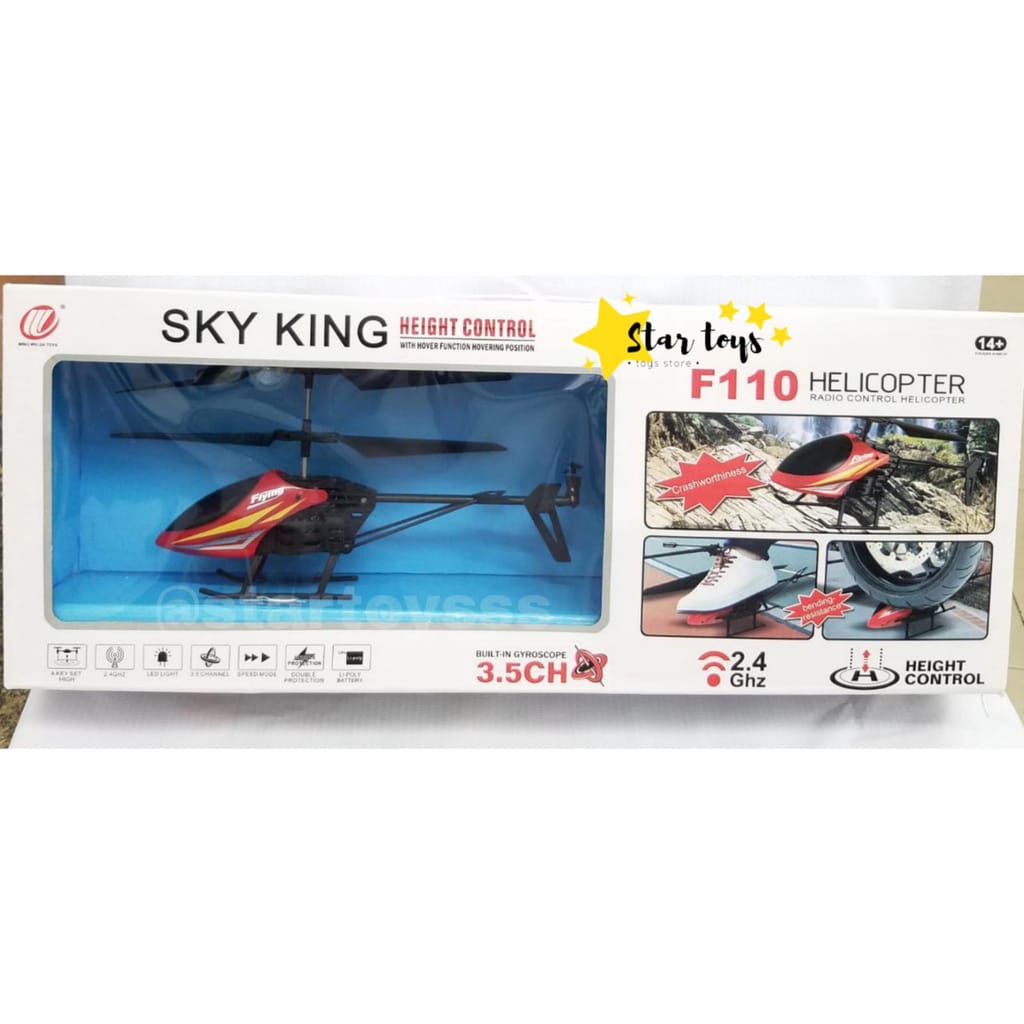 Helicopter F110 Sky king mainan helikopter anak remote control