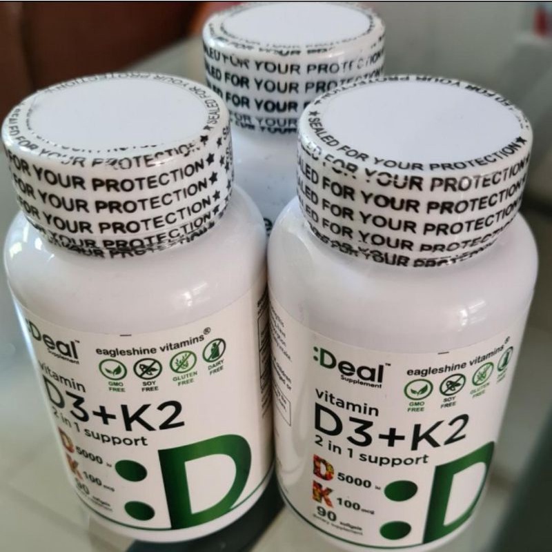 Jual Vitamin D3 K2 5000 iu 100 mcg Origonal Shopee Indonesia