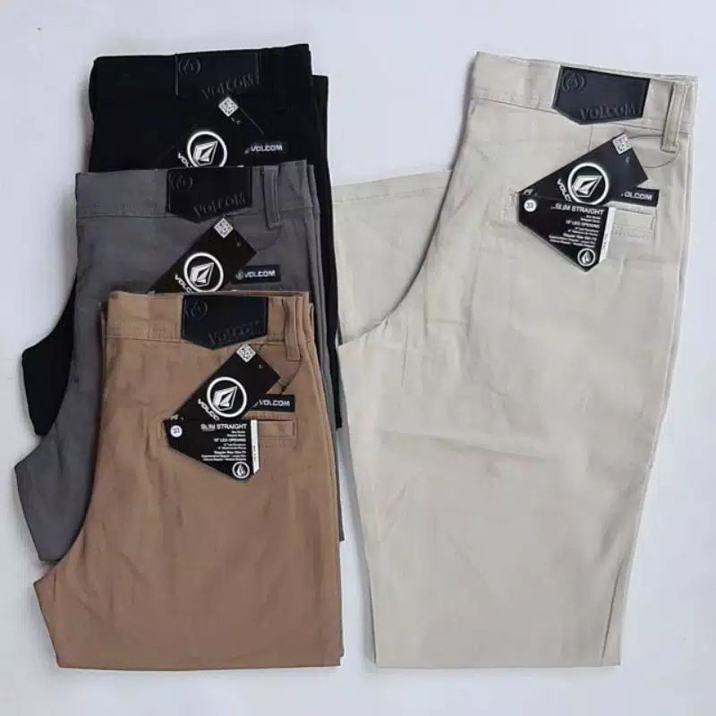 CELANA CHINO PRIA | CELANA DEWASA SAKU TANAM | BAHAN TWIL COMBET | CELANA CHINOS