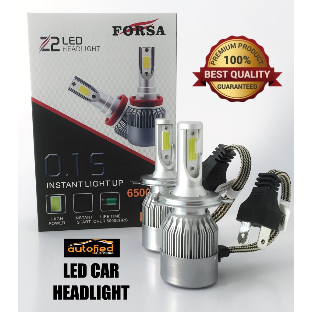 Lampu LED Mobil Turbo Forsa H4 6500LM Garansi 3 Bulan 