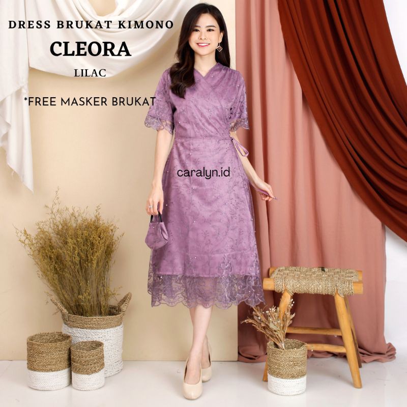 DRESS BRUKAT KIMONO CLEORA DRESS KONDANGAN MEWAH