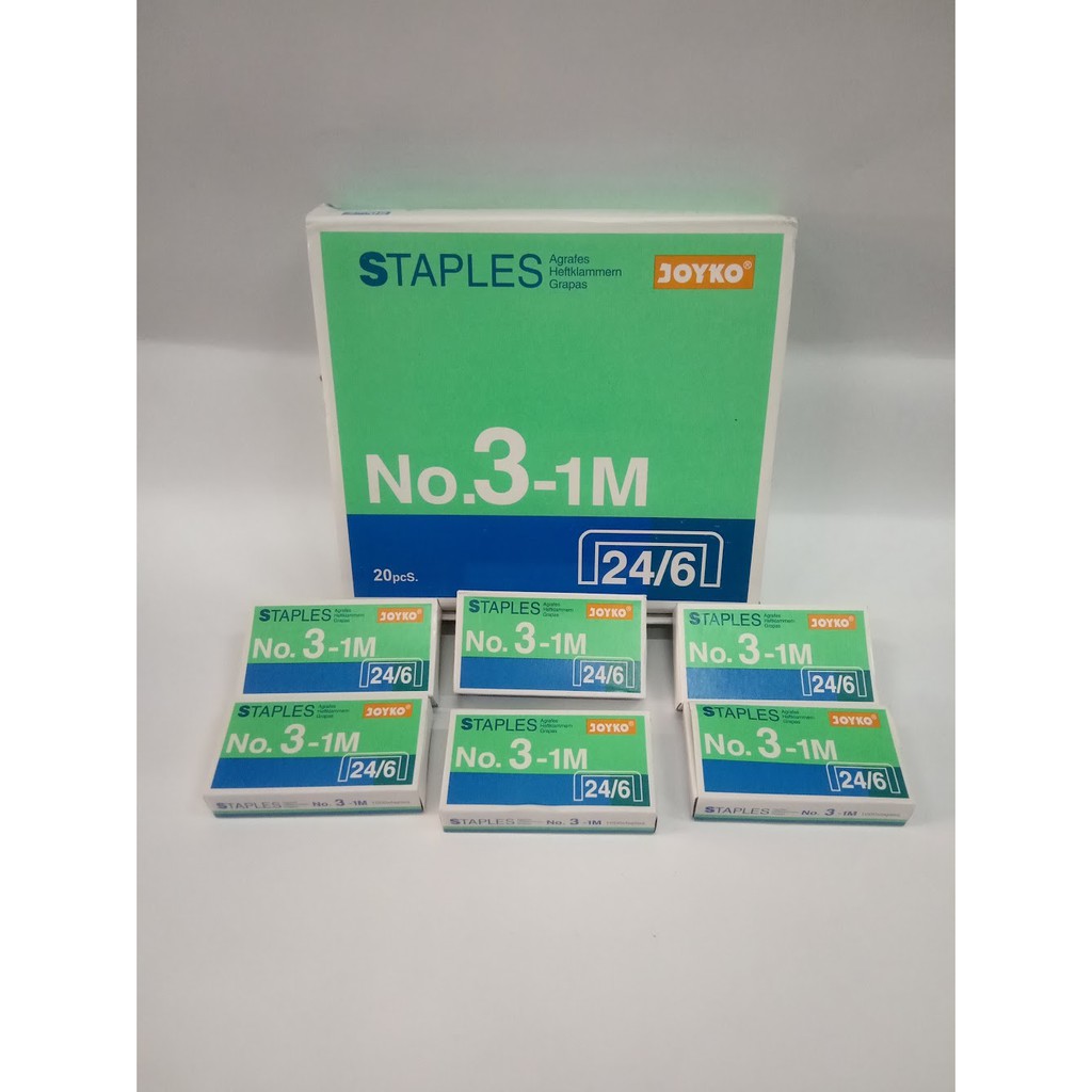 

Isi Staples Joyko No 3 Besar (20 kotak kecil)