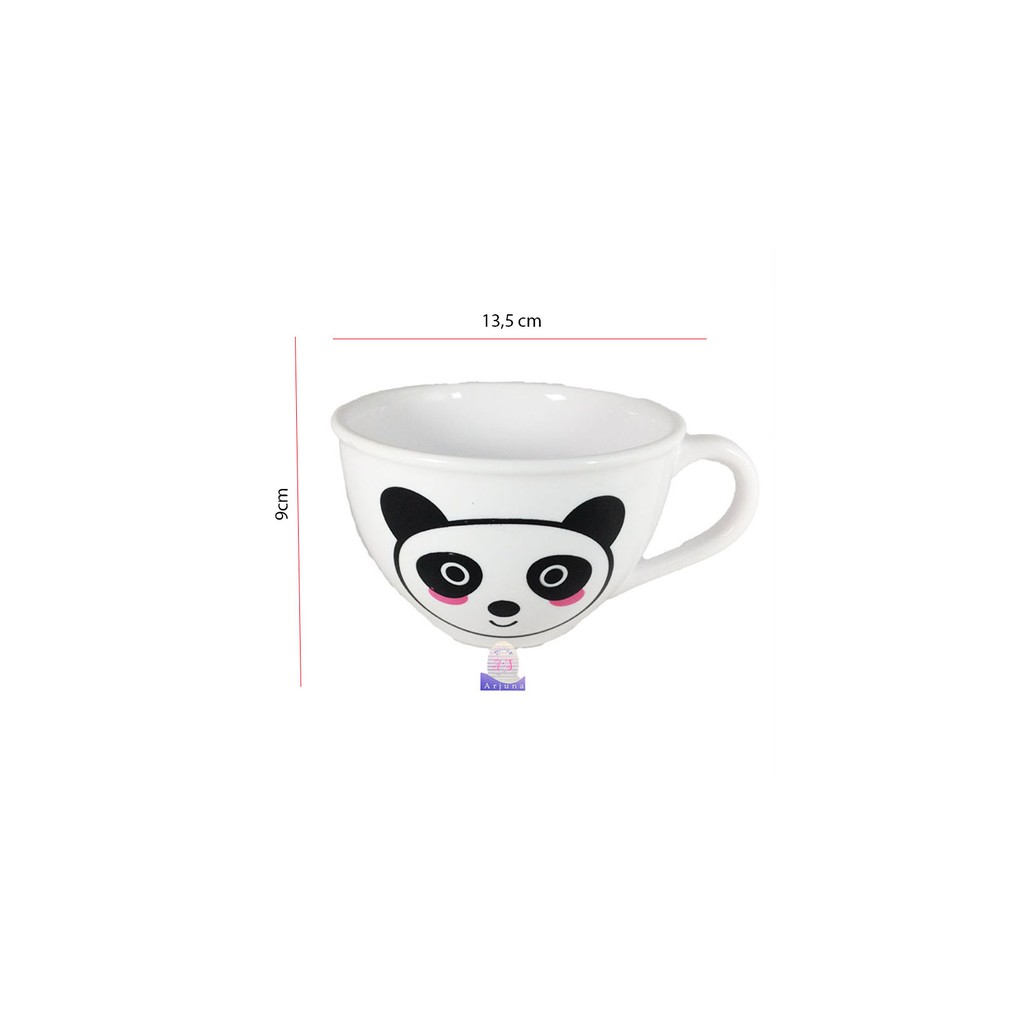 mug mangkok KARAKTER LUCU PLUS jumbo 600ml tebal