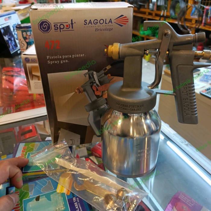 sagola 472 tabung bawah spot - spray gun sagola tabung bawah new