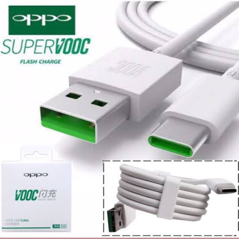 [COD] KABEL DATA OPPO VOOC 4A  Fast Charging Type C For OPPO Find X Original100%