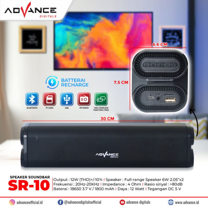 Speaker Portable Advance SR-10