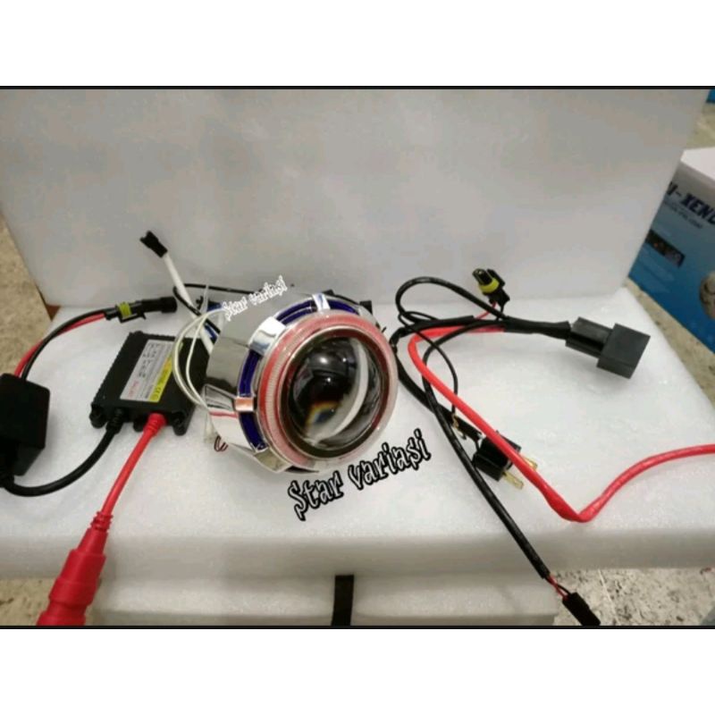 Lampu projector hid lampu projie hid projie angel eyes mobil dan motor