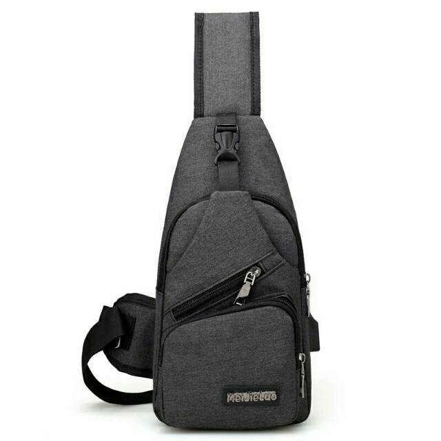 HS [COD] Tas Selempang Pria  Usb Port Terlaris