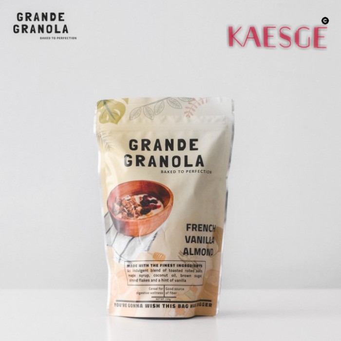 

GRANDE GRANOLA - FRENCH VANILLA ALMOND 230 GR