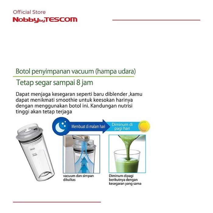 Harga murah -        PROMO TESCOM Vacuum Blender - TMV1500 SEA Get 1+ STORAGE Y1Y4