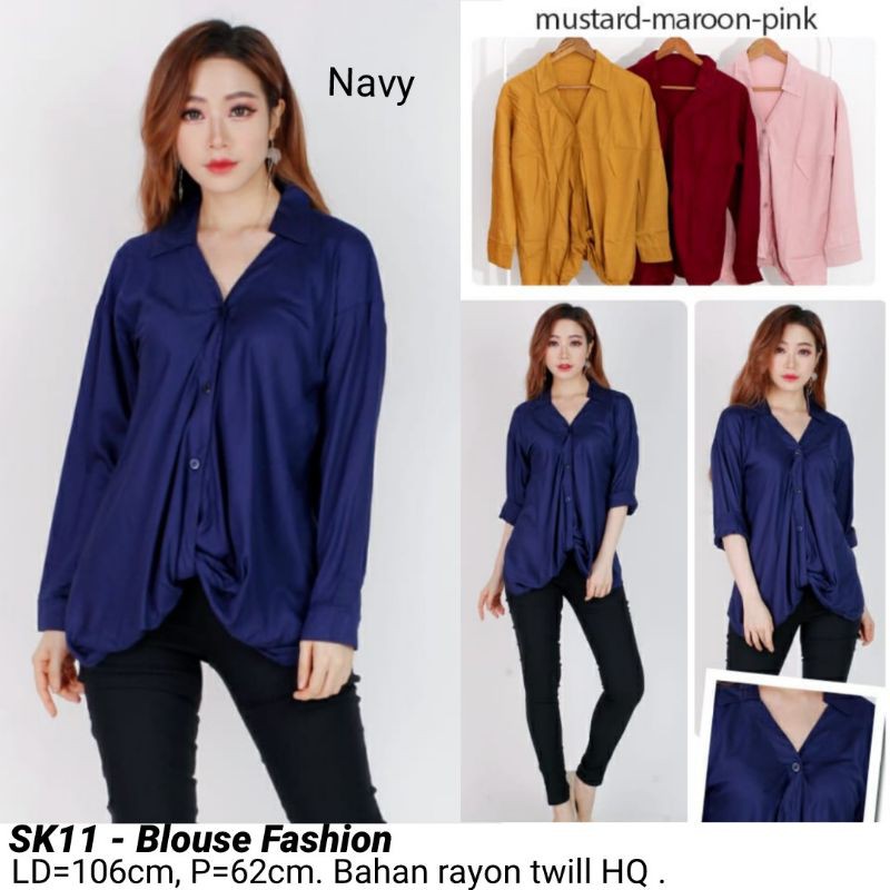 BLOUSE VIVIAN ATASAN KERJA KANTOR WANITA BAJU FASHION CEWEK MURAH