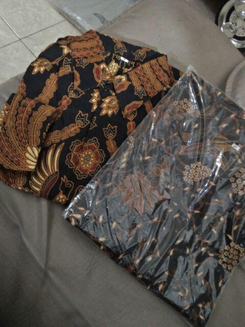 Asifa Batik Hrb026 Kenongo Kemeja Tosca Pendek Pekalongan Padi M L Xl Sogan Tulis Halus Kemeja Batik