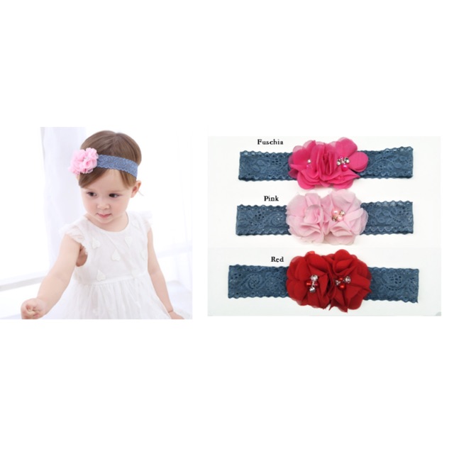 Bando Bayi/Bando Anak / Headband Anak Bunga