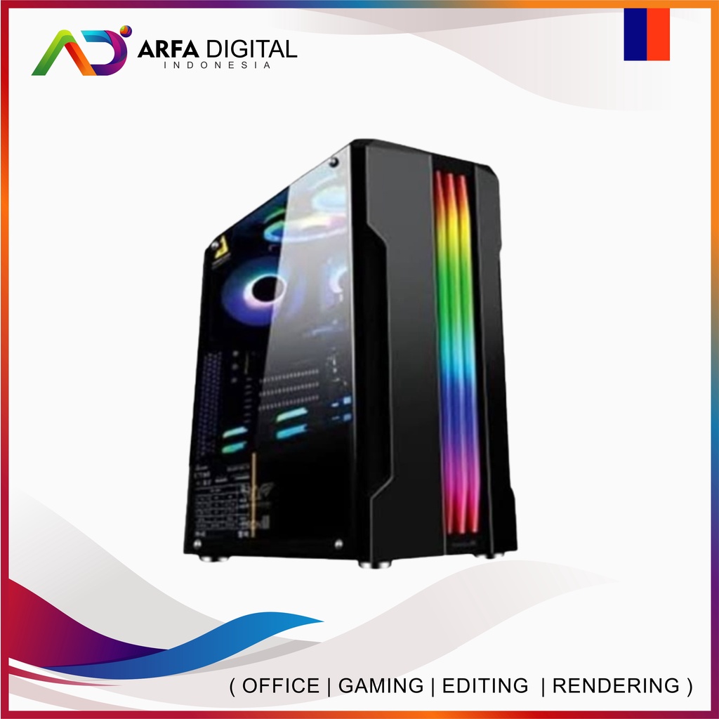 PC Rakitan GAMING Intel Core I3 10100F RAM 16GB SSD 120GB HDD 500GB | EX01