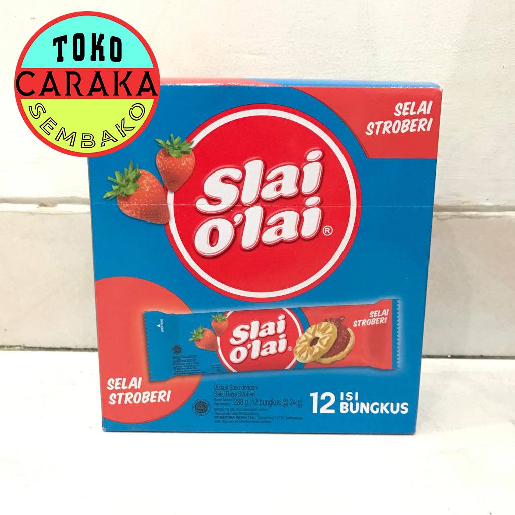 

Biskuit SLAI OLAI - Rasa Selai Stroberi Blueberry - 1 box isi 12 bungkus @24g