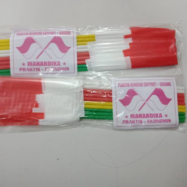 Bendera Plastik Merah Putih Stik