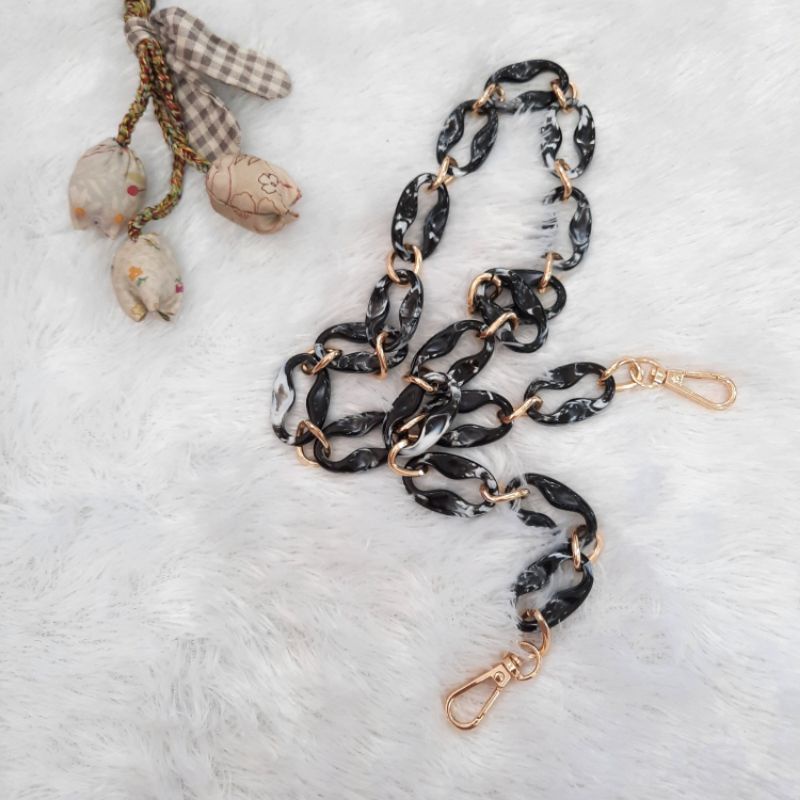 Rantai tas, rantai plastik gepeng motif