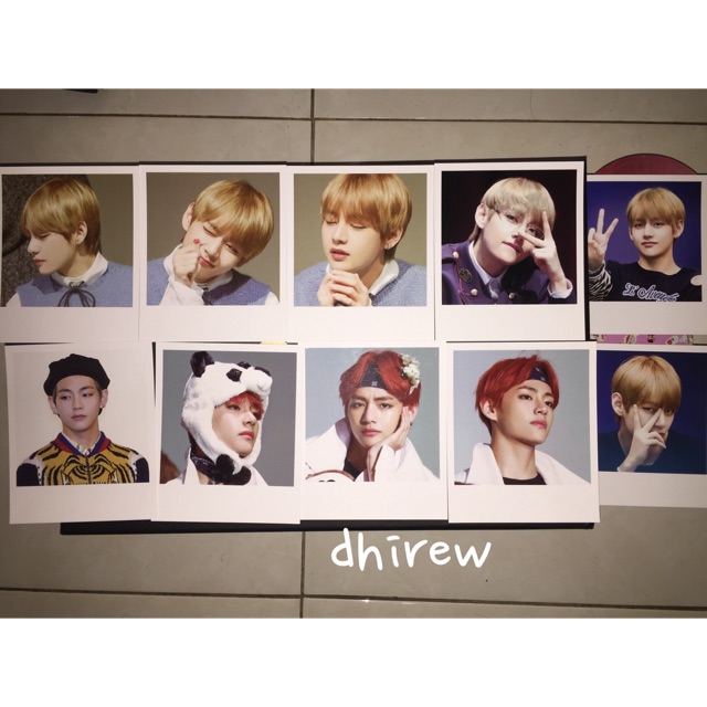 BTS TAEHYUNG FANSITE NUNA V PHOTOCARD SET