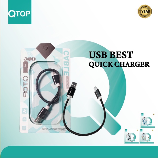 Kabel Power Bank QTOP 30cm Hight Quality