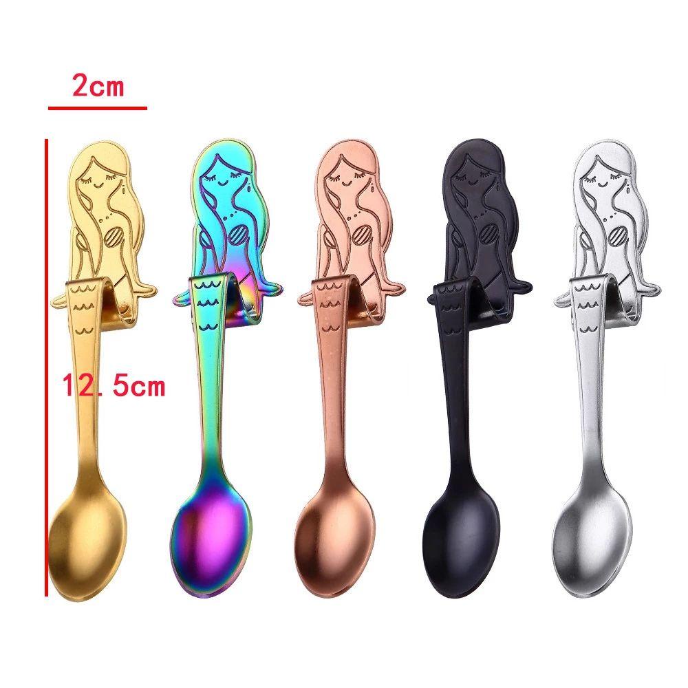 【 ELEGANT 】 Scoops Kue Gadget Sendok Gantung Peralatan Makan Aksesoris Dapur Alat Makan Es Krim/tea /Dessert/ Coffee Ladle