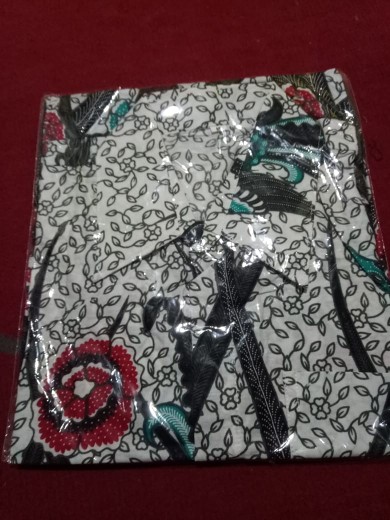 Batik Couple Keluarga  Busui Sania Ruffle Ori Ndoro Jowi Motif  Ilalang Putih Size M L Xl Xxl Jumbo