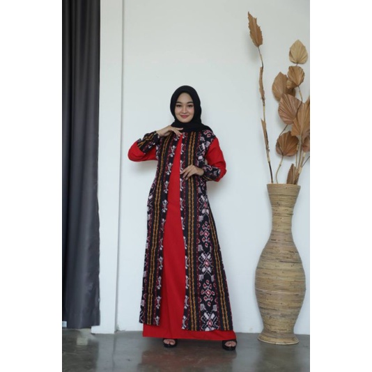 Gamis Batik Modern Murah Katun Halus Kombinasi , Ori Batik Khas Pekalongan