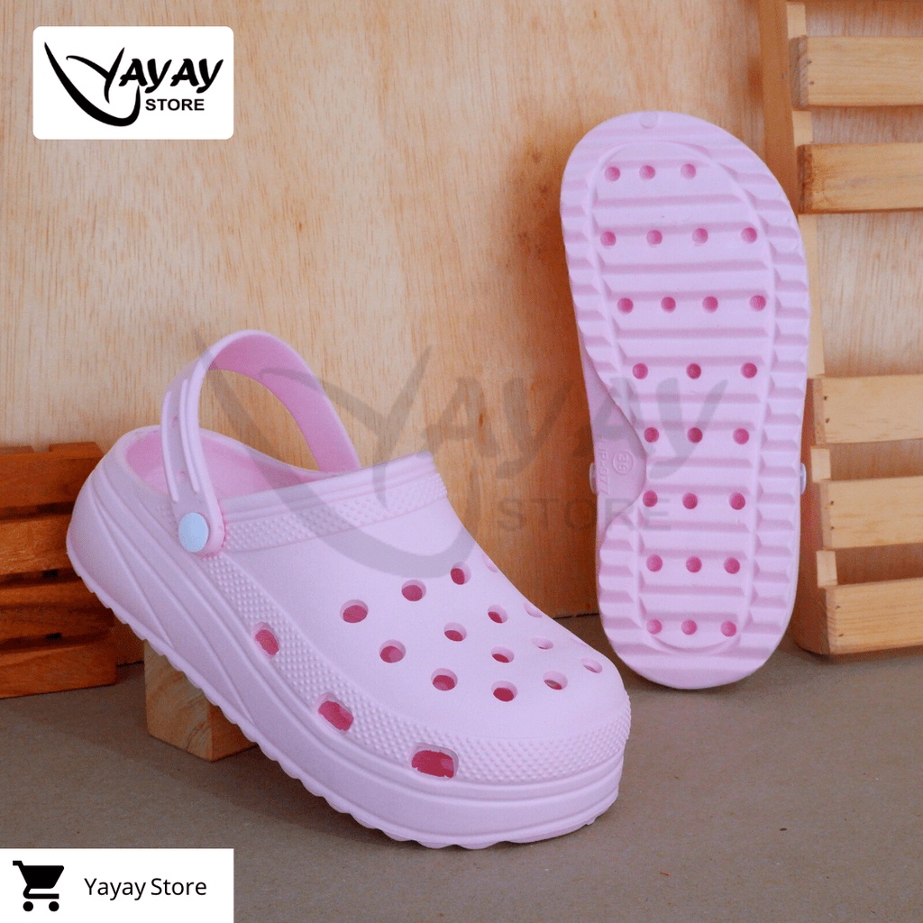 Sandal Korean Style New Model kodok wanita / Sendal Crocs Classic hema Wanita anti slip new arrival