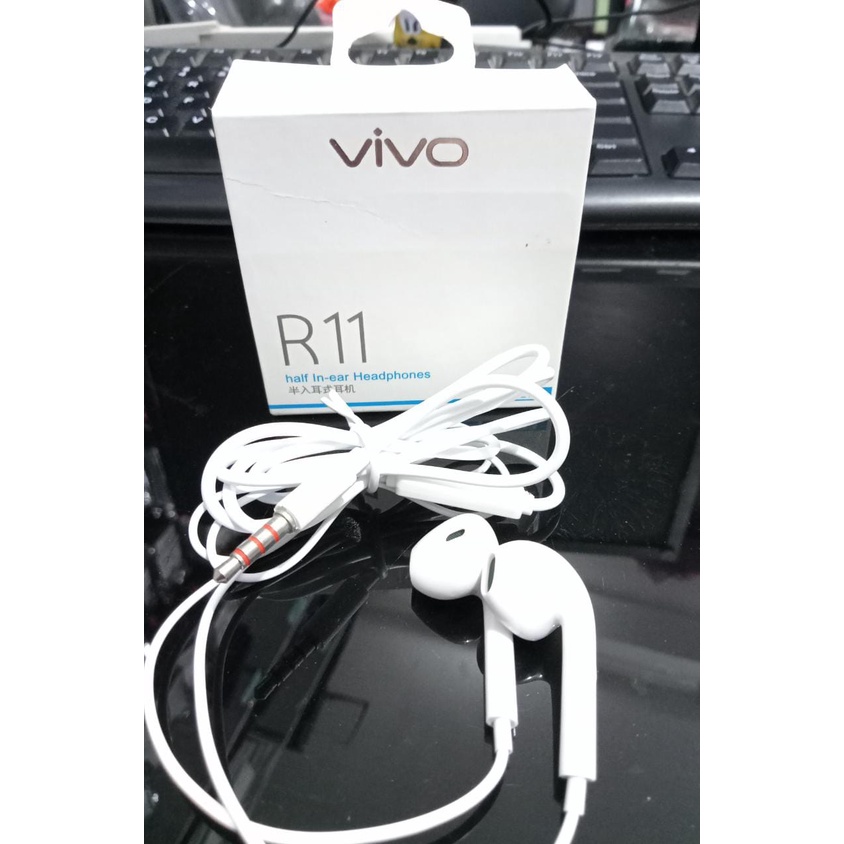 Handsfree OPPO R11 Headset OPPO R11+ Ear Set 3.5mm 120cm ORIGINAL 99