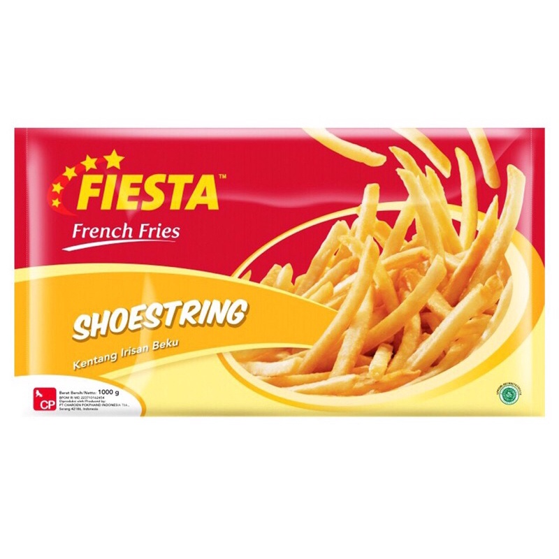

FIESTA Kentang Shoestring [1000g] / French Fies Shoestring / Kentang Goreng