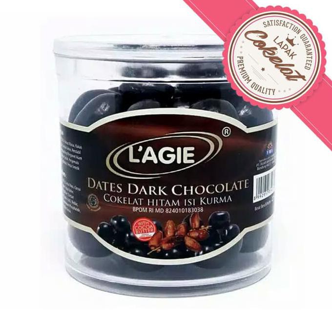 

Silahkan Order Cokelat Lagie Dates Dark Chocolate Isi Kurma 275 Gram