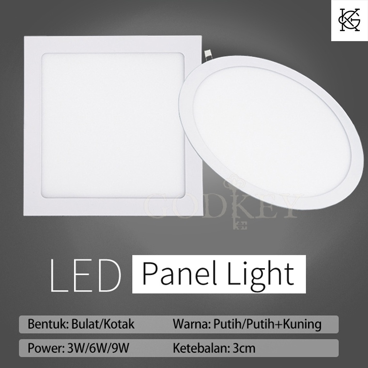 PD001 LAMPU LED 6 WATT DOWNLIGHT LED PANEL LIGHT  DOWNLIGHT PANEL LAMPU HIAS KAMAR TIDUR 6WATT