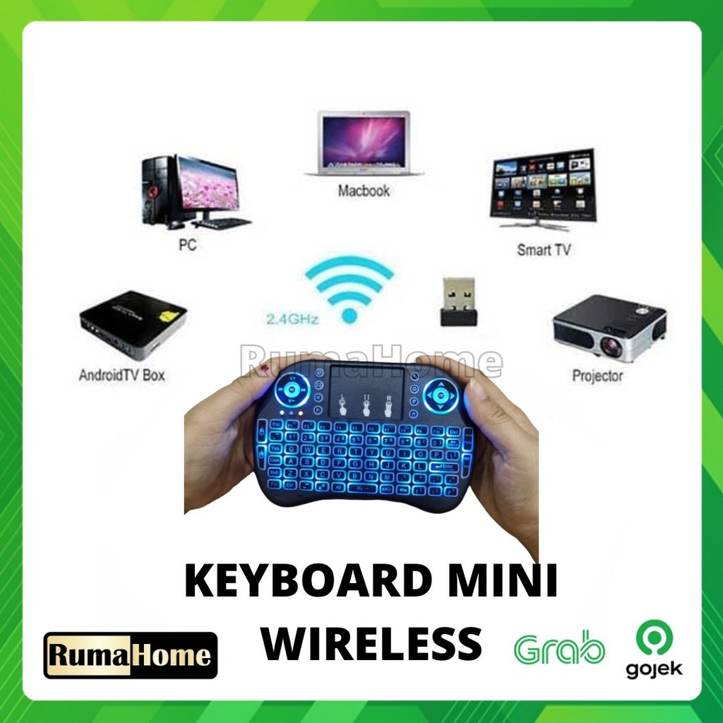 Mini Keyboard Wireless i8 2.4G Handheld Keyboard For PC