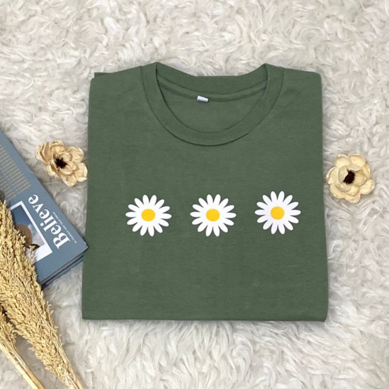 kaos oversize warna Sage Green