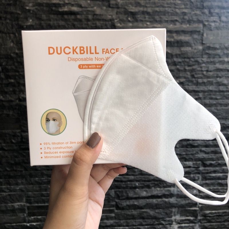 MASKER DUCKBILL FACEMASK MASK GARIS MIRIP SENSI