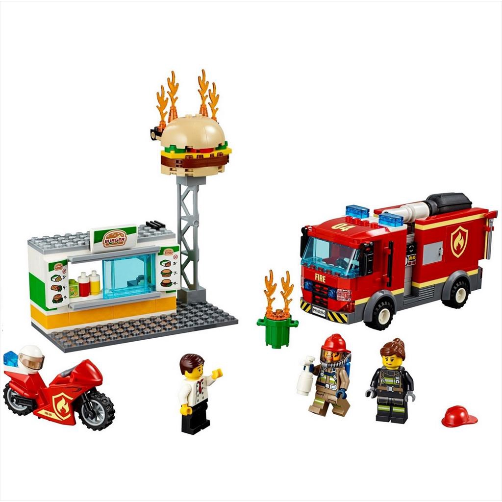 lego city burger bar fire rescue