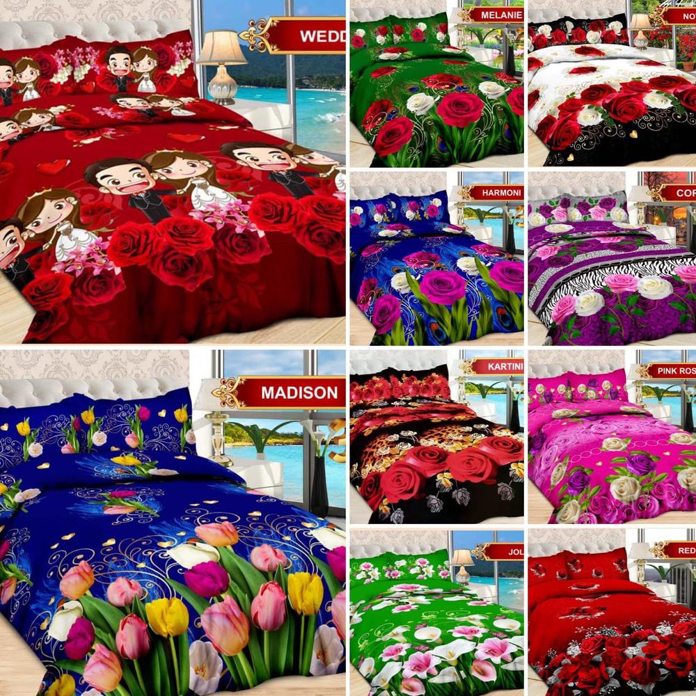 Sprei Bonita 3D King Size Kasur No. 1 180 X 200 Seprei Seprai Spray Seprey Sepray Sprai 180X200