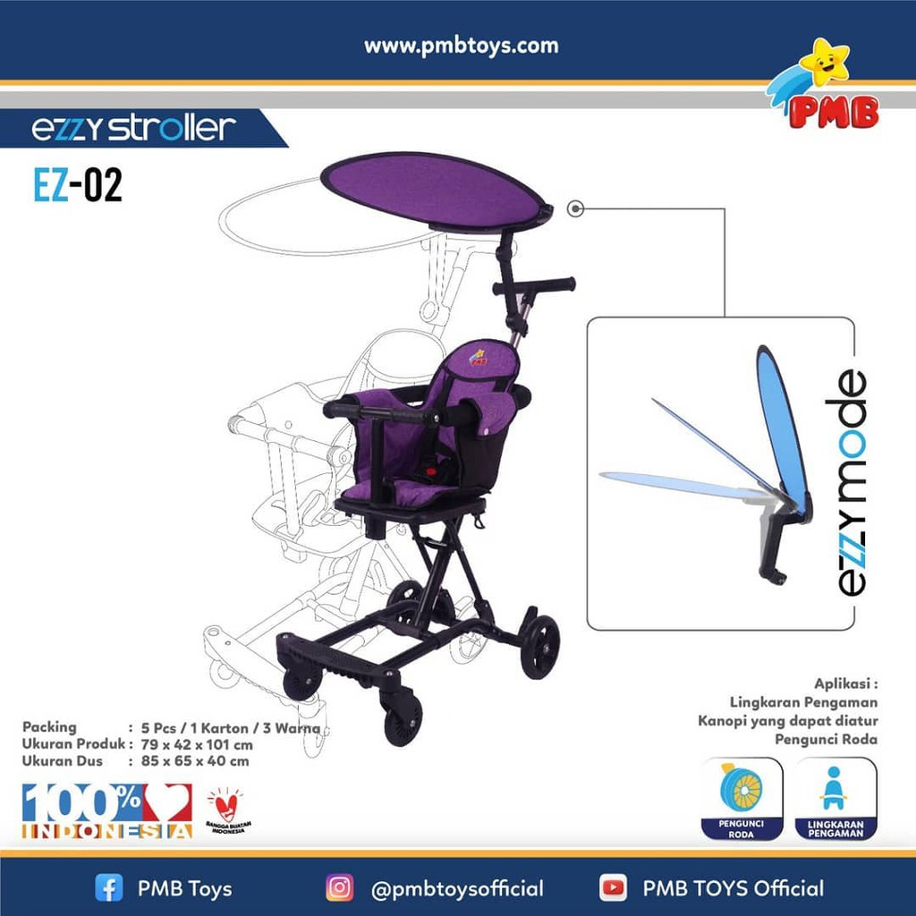 Exotic LW-116 / Ezzy Stroller PMB EZ02 EZ01 S05 Kereta dorong bayi