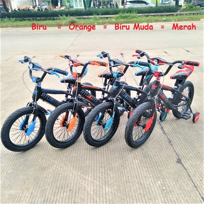 Sepeda Anak Laki-Laki BMX Atlantis Sparta 12 16 18 Inch Roda Empat Lampu Musik Garansi Termurah-5