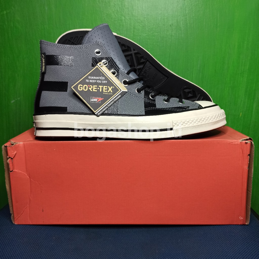Sepatu Sneaker Converse Chuck Taylor 70s Hi GoreTex Print Utility Grey ORIGINAL