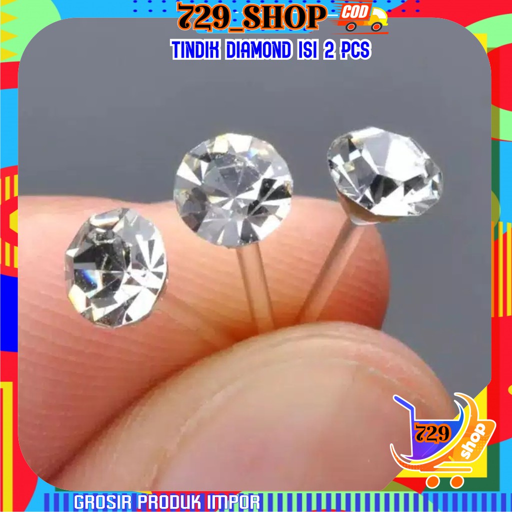 isi 2 Tindik Diamond Korean Style Impor Best Seller