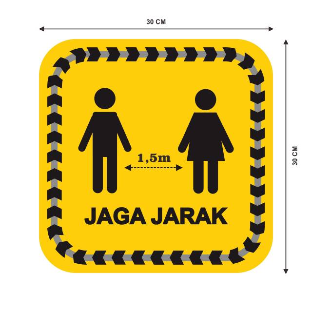 

Stiker Jaga jarak